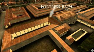 Animation of ancient Roman Fort in Caerleon Wales [upl. by Idolem]