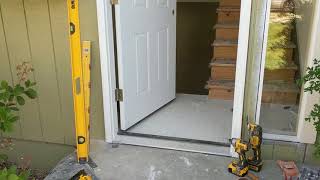 Jeld Wen Front Door Installation  Really crappy products and craftsmanship PART 1 [upl. by Atinniuq]