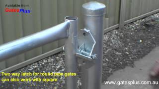 Gate Latch 2 way for round pipe and square [upl. by Yager]