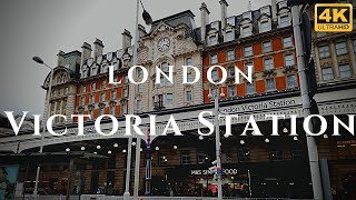 London Victoria Station Walk Through England 4K [upl. by Allina]