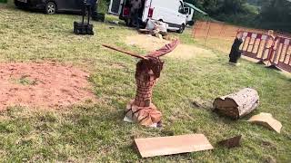 A fabulous range of wooden sculpture at Caerleon festival 2024 [upl. by Adnuhsal]