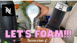 How To Foam Milk With Aeroccino 3 Make Coffee With Foam Tips amp Tricks  Easy Foamed Latte Recipe [upl. by Adahsar]