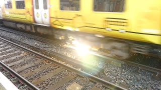 Merseyrail 507 009 making arcs at Birkdale station [upl. by Justicz]