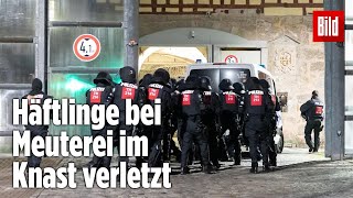 Gefängnismeuterei Polizei stürmt Knast in Thüringen  JVA Untermaßfeld [upl. by Camellia643]